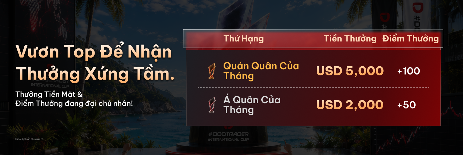 Phần thưởng cho Thử Thách Đội Nhóm trong #DooTrader vòng 3