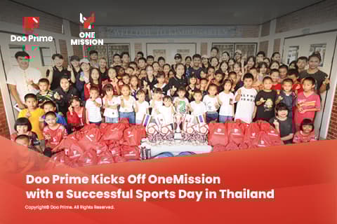 Doo Prime Kicks Off OneMission with a Successful Sports Day in Thailand 